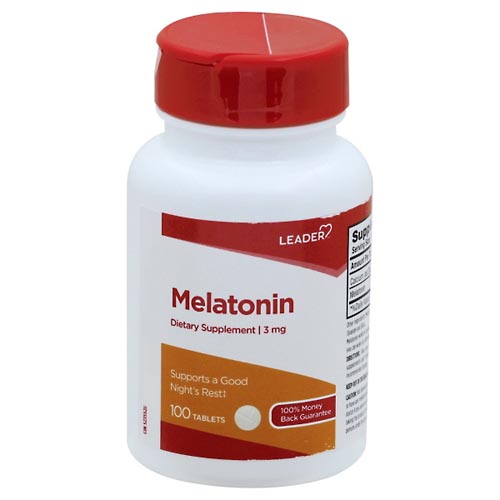 Image for Leader Melatonin, 3 mg, Tablets,100ea from CAPITOL DRUGS - WEST HOLLYWOOD