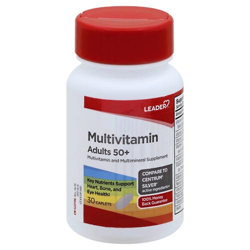 Image for Leader Multivitamin, Adults 50+, Caplets,30ea from CAPITOL DRUGS - WEST HOLLYWOOD