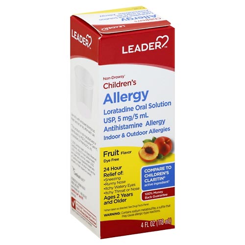 Image for Leader Allergy, Non-Drowsy, Children's, Fruit Flavor,4oz from CAPITOL DRUGS - WEST HOLLYWOOD