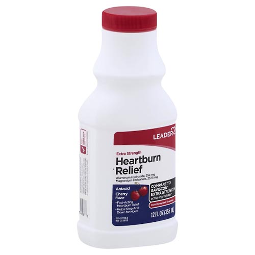 Image for Leader Heartburn Relief, Extra Strength, Cherry Flavor,12oz from CAPITOL DRUGS - WEST HOLLYWOOD