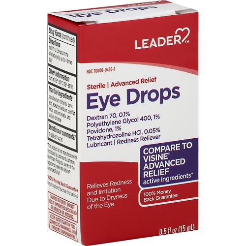 Image for Leader Eye Drops, Advanced Relief,0.5oz from CAPITOL DRUGS - WEST HOLLYWOOD