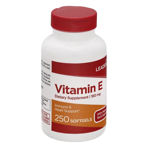 Image for Leader Vitamin E, 180 mg, Softgels,250ea from CAPITOL DRUGS - WEST HOLLYWOOD